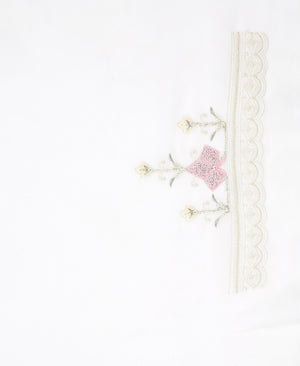 Kalyan Silks Georgette Ethnic Wear Off White Saree