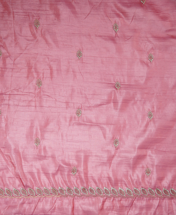Organza Ethnic Wear Rose Gold Color Saree