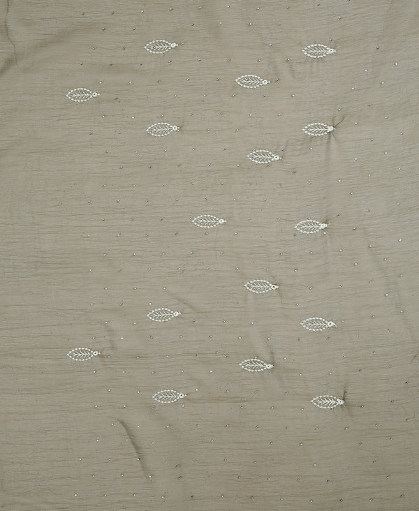 Tissue Ethnic Wear Khaki Color Saree