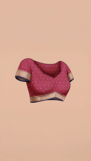Chanderi Silk Premium Peacock Blue Saree with Geometric Square Motifs