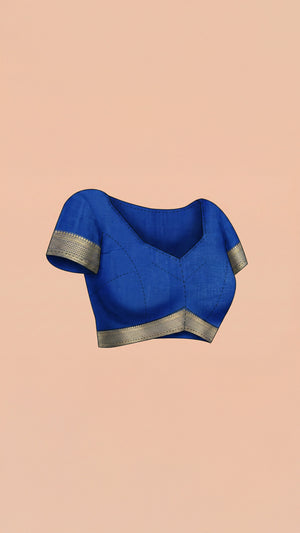 Semi Silk Royal Teal Green Saree with Traditional Pattern
