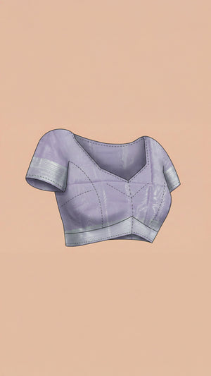 Semi Silk Classic Lavender Saree with Jacquard Work