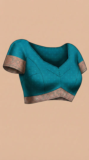 Semi Silk Elegant Chocolate Brown Saree with Spread Diamond Pattern