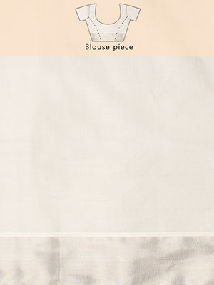 Antique Golden Plain Tissue Saree with Matching Antique Kasavu Border