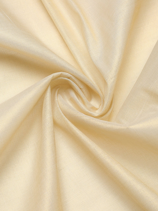 Golden Tissue Saree with Dual Kasavu Borders & Long Golden Pallu Border