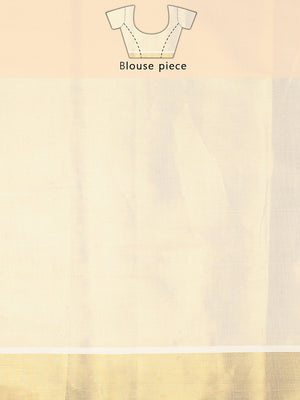 Golden Tissue Set Saree with Mural-Inspired Peacock Feather & Circular Motifs