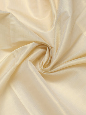 Golden Tissue Set Saree with Peacock Feather and Paisley Print On Golden Kasavu Border