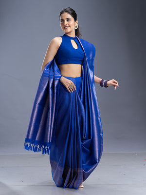 Royal Blue Kancheepuram Silk Saree