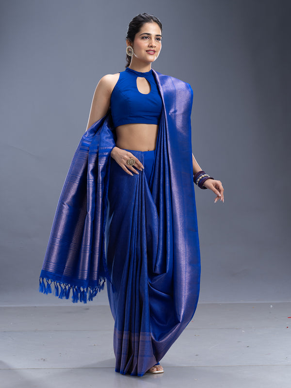 Royal Blue Kancheepuram Silk Saree