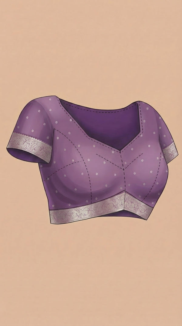 Art Silk Mauve Pink Traditional  Zari Work Saree