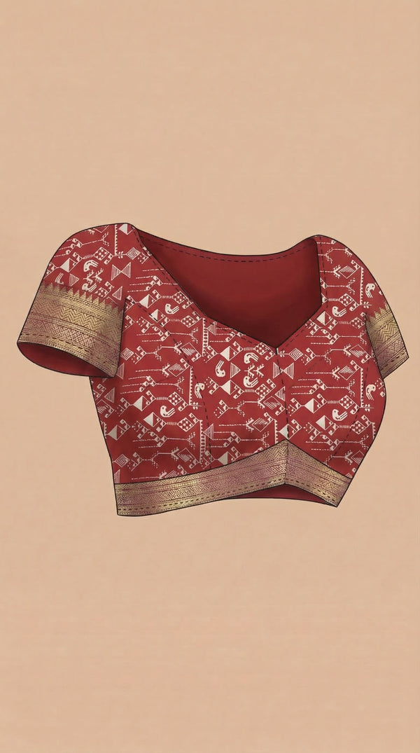 Cotton Ochre Yellow Traditional Border Saree