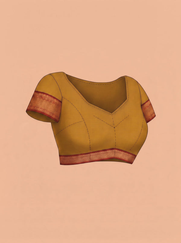 Chanderi Mustard Yellow Floral Printed Saree